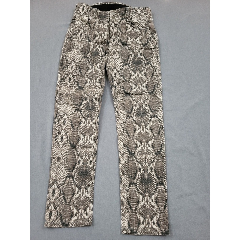 APT 9 Womens Pants Snake Print Skinny Leg Stretch Mid Rise Casual Size 12